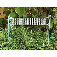 Adjore Miniature Dollhouse Fairy Garden ~ Mini Metal Beach Volleyball Net Pick ~ New ~ Best Outdoor Accessory