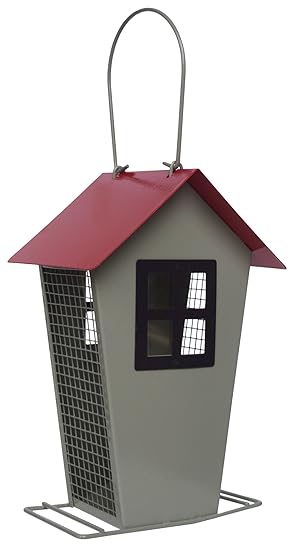 Supa Contemporary House Shaped Wild Bird Peanut Feeder Amazon Co