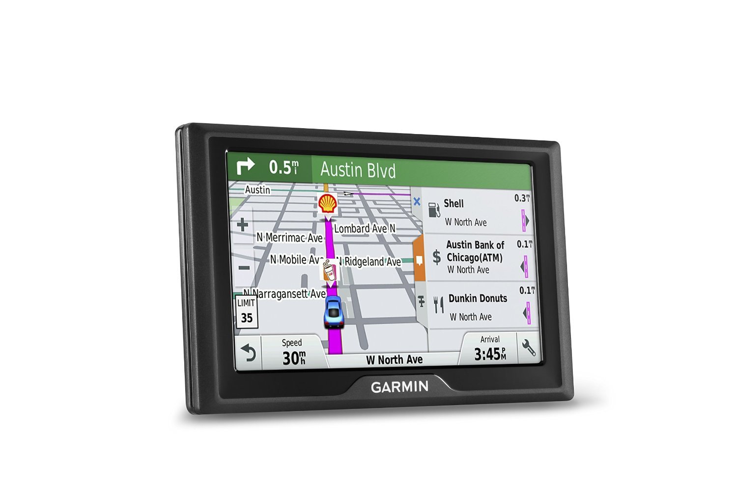 Garmin Drive 50 USA + CAN LMT GPS Navigator System with Lifetime Maps and Traffic, Driver Alerts