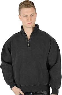 100 cotton quarter zip sweatshirt Clearance