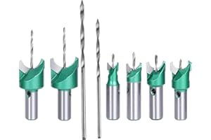 Generic 6Pcs Cemented Carbide Spherical Woodworking Tool Beads Ball Milling Cutter Sharp Wooden Bead Maker Beads Drill Bit fo