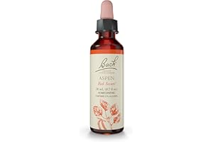 BACH FLOWER REMEDIES Bach Original Flower Remedies, Aspen - Feel Secure - Natural Homeopathic Flower Essence for Emotional Balance - Vegan, Gluten Free, Sugar Free - 20mL Dropper