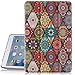 iPad Mini 4 Case, Hocase PU Leather Smart Case w/Unique Pattern Design, Auto Sleep/Wake Feature, Microfiber Lining Hard Back Cover for iPad Model A1538/A1550 (2015) - Mandala Flowers