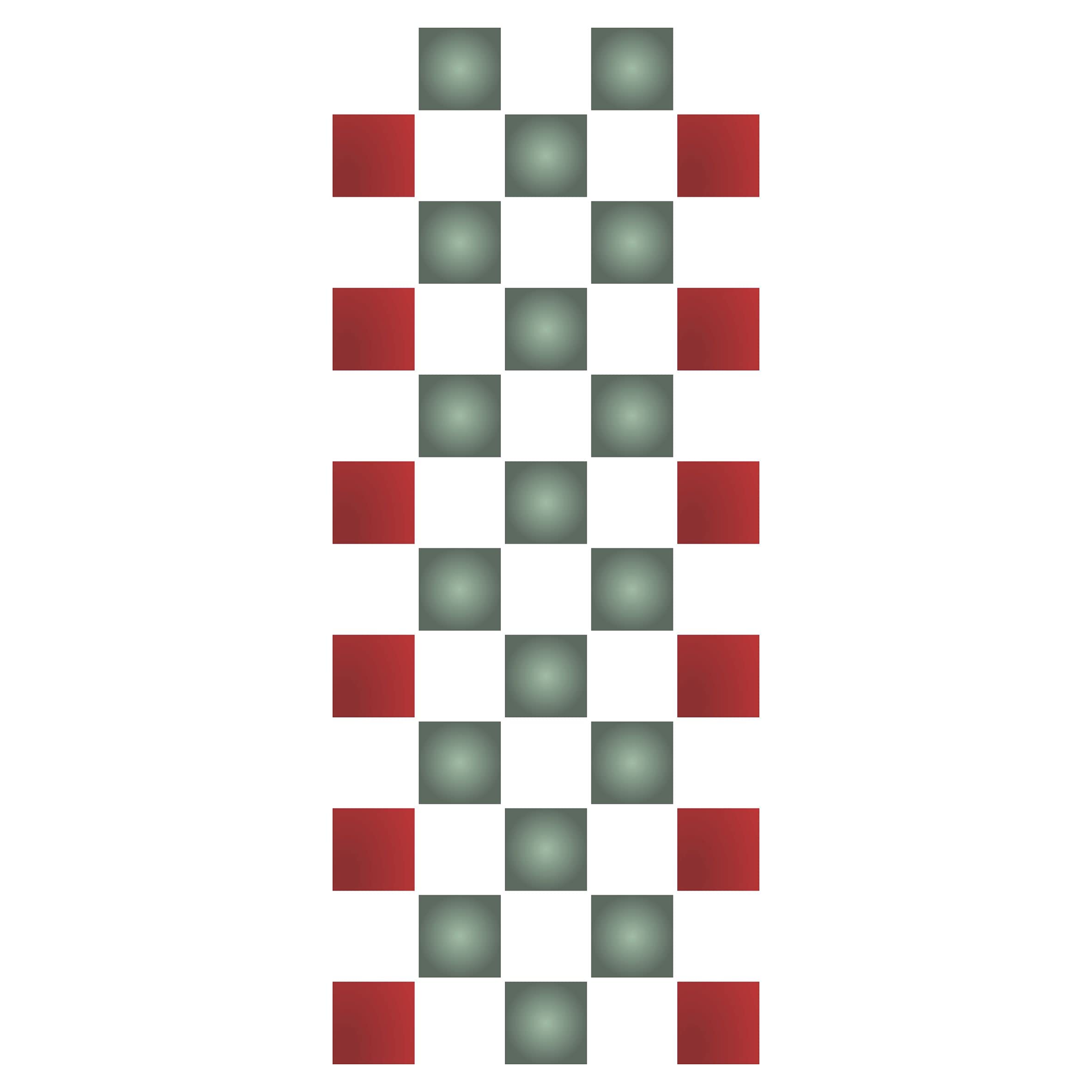 Slimline Square Stencil, 10 x 23 cm - Checked Shape Card Making Slimline Dies Stencils for Cards Template