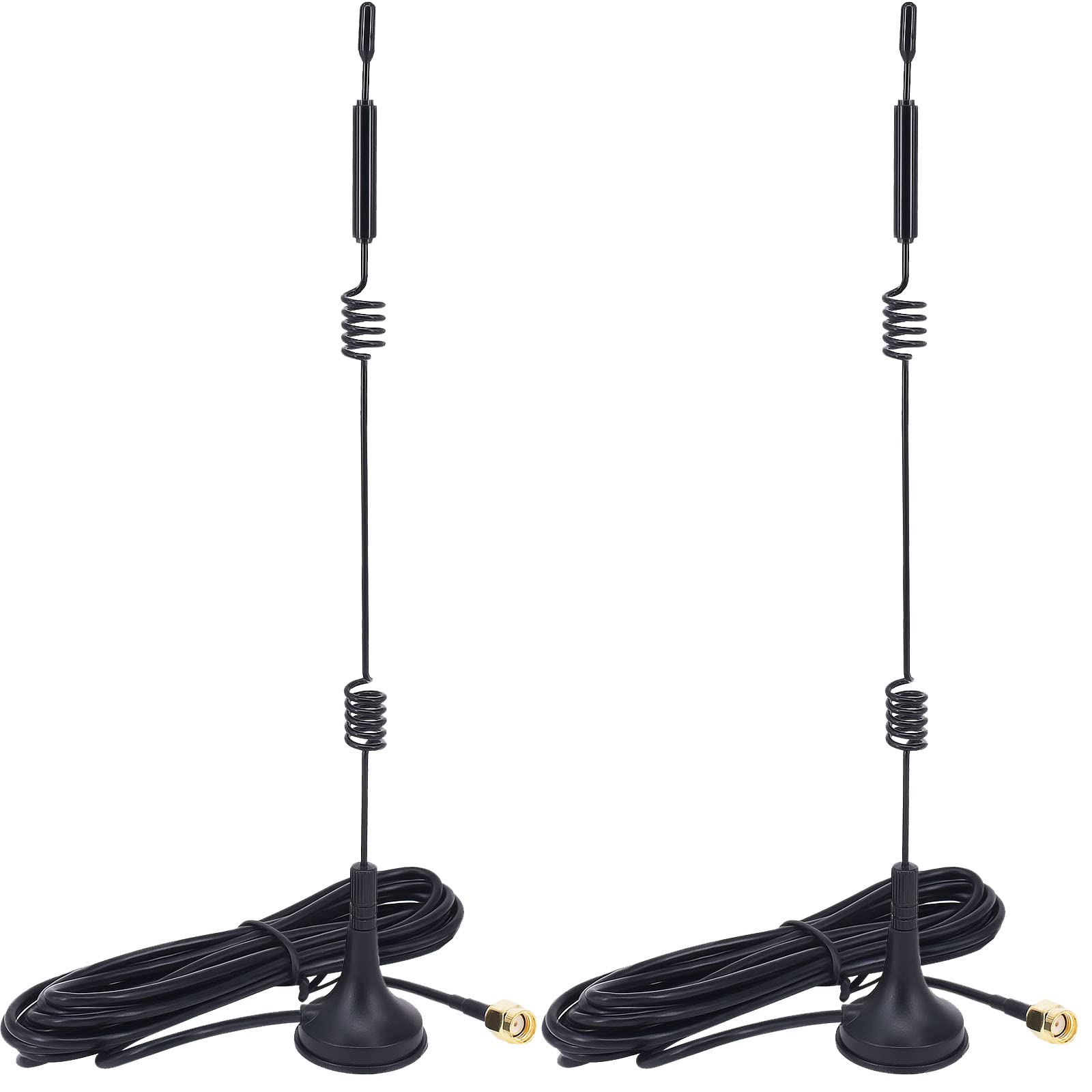 YILIANDUO Dual Band Aerial 9dBi 2.4GHz 5G 5.8GHz RP-SMA Male Antenna with Magnetic Base 3M Cable for WiFi Routers PCIE Network WiFi Card Router External Antenna Wireless WLAN 2 Pack — image 1