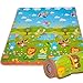 BMyBaby Kids Play Mat Rug by Portable Baby Floor Foam Playmat and Gym with Beautiful Graphics and Adorable Animal Friends - Portable for Outdoor or Indoor Use