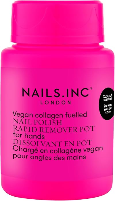 Nails.INC Vegan Collagen Fueled Nail Polish Remover Pot 50ml Acetone Free