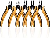 YUFANYA 5pcs Micro Wire Cutter Flush Cutters Soft Grip Diagonal Pliers view 1