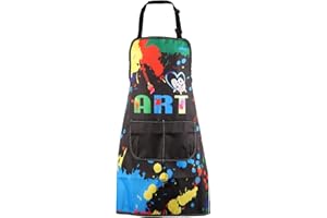 MBMSO Painting Artist Apron with Pockets Artist Painter Gifts Art Lover Gift for Art Teacher Student Painter Apron Waterproof