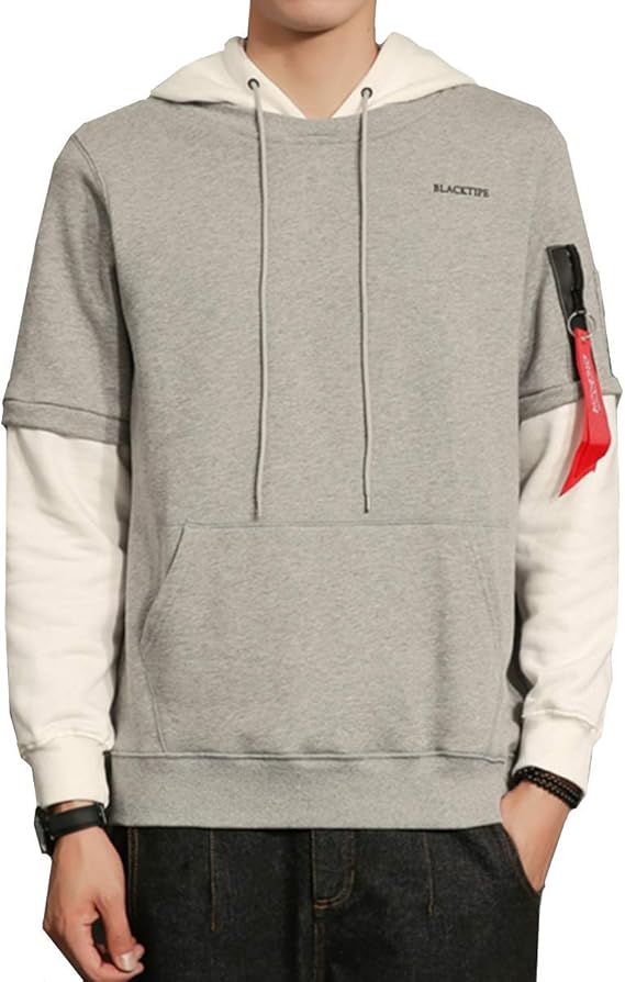 Amazon Infabe パーカー 長袖 かっこいい 春 秋冬 スポーツ ファッション メンズ シンプル トレーナー おしゃれ 無地 おおきいサイズ 個性的 おしゃれ Tシャツ トレーナー パーカー 通販