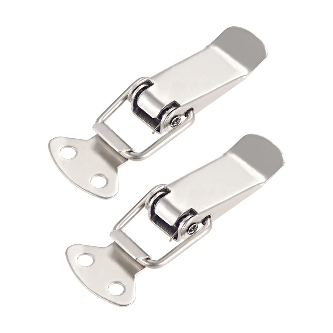 sourcing map Spring Loaded Toggle Latches, 72mm Length Iron Hasps Clamps for Case Box Trunk Catches, Pack of 2