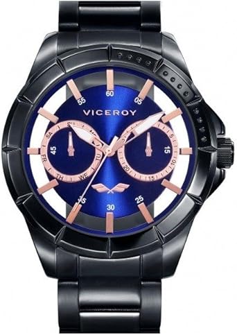 Viceroy Reloj Analógico para Hombre de Cuarzo con Correa en Acero Inoxidable 401053-37