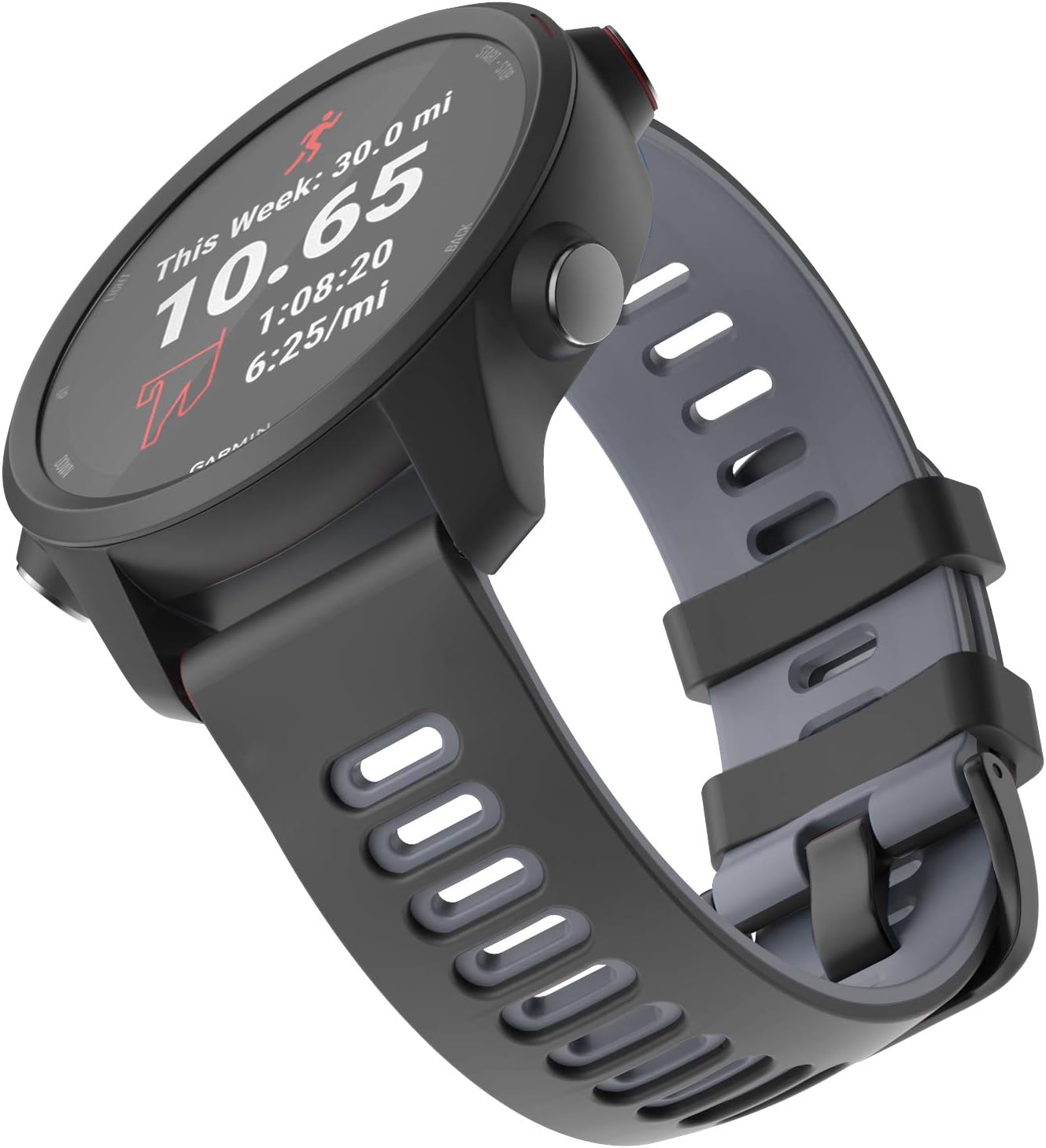 ISABAKE 20mm Silicone Watch Strap for Garmin Vivoactive 3, Forerunner 245/645, Vivomove HR, Samsung Galaxy Watch 42mm - Image 3