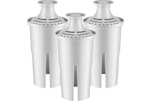 CELLER KELIY Replacement for Brita Water Filter Pitchers Dispensers, Classic 35557, Ob03, Mavea 107007, Pitchers Grand, Lake, Capri, Wave Lasts Two Months or 40 Gallons (3 Count Pack Of)