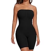 SHAPERIN Strapless Shapewear Bodysuit for Women Tummy Control Full Body Shaper with Removable Straps