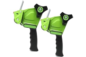 WELSTIK Tape Gun - Fast and Convenient Packing Solution for 2-Inch Tape Dispensing 2 Pack Green