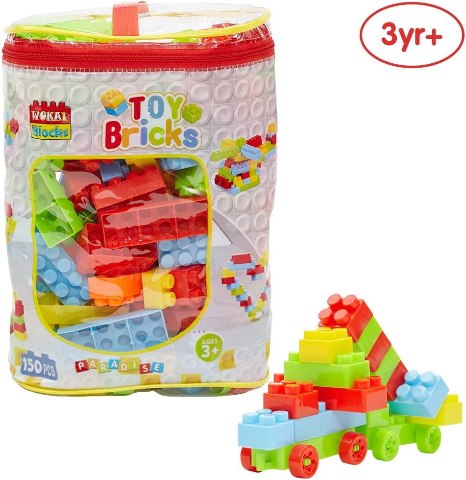 ANIKI TOYS Classical Big Blocks Set Building Bricks, Compatible with All Major Large Size Brands 150 Pieces