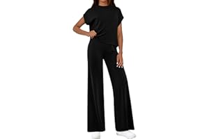 PRETTYGARDEN Womens 2 Piece Outfits Casual Cap Sleeve Lounge Set Summer Tracksuits Matching Sets Beach Fashion Travel Clothes