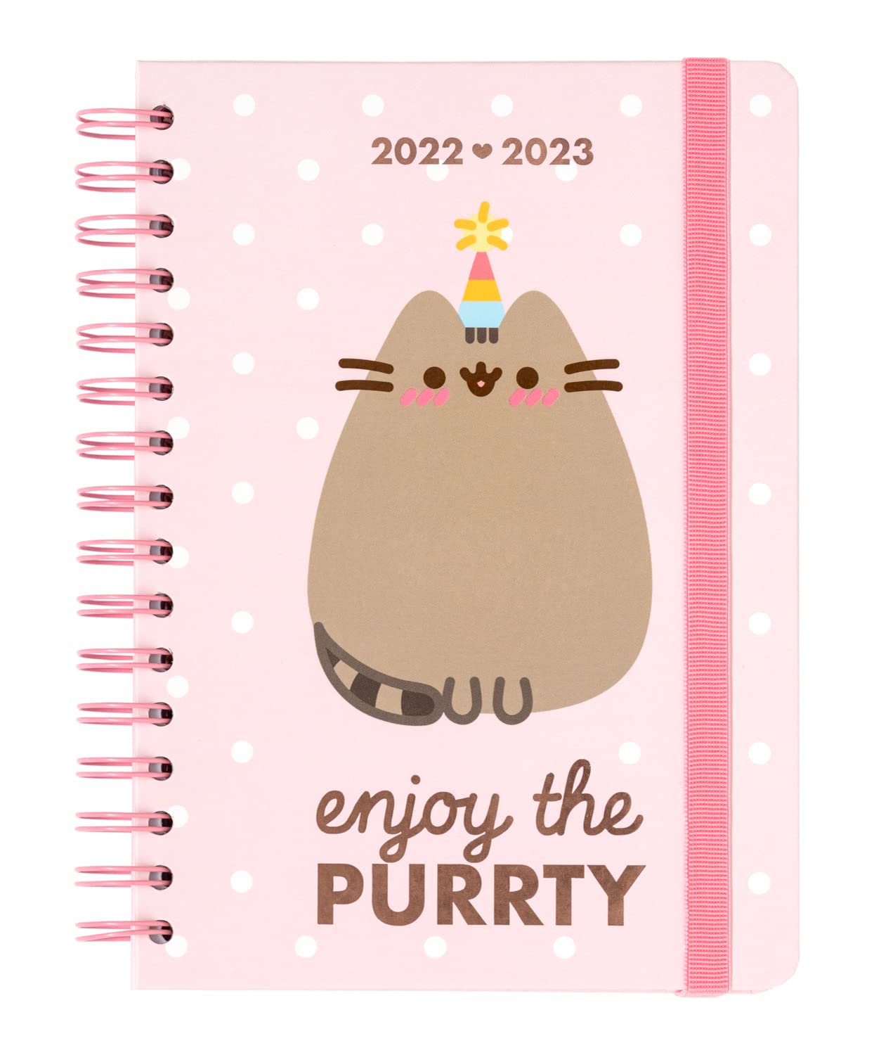Grupo Erik: Official Pusheen Diary 2022-2023 | Back To School 12 Months Academic Diary 2022-2023 Week To View A5 | August 2022 - July 2023 | Mid Year Diary 2022-2023 With Stickers | Pusheen Gifts โ image 1