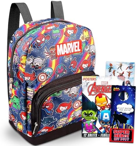 Fast Forward New York Marvel Avengers Mini Backpack Set ~ 5 Pc Canvas ...