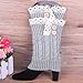 Womens Lace Stretch Boot Leg Cuffs Leg Warmers Socks Topper Cuff
