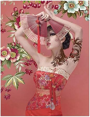 Amazon 5000ピースパズルかわいい日本人女性パズルおもちゃ高難易度ゲーム大人クロスワード ジグソーパズル おもちゃ