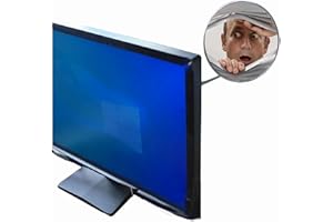 CRHEXPVA Monitor Mirror,Computer Desk Mirror to See Behind You,Cubicle Mirror, Computer Rear-View Mirror Personal Safety and View Monitors or Anywhere (CRM01)