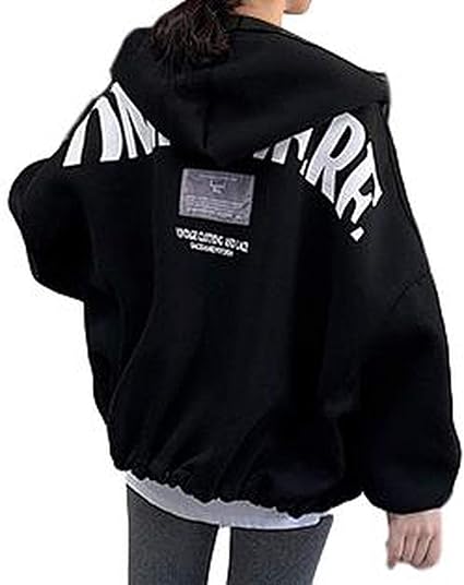 Amazon フィオリア Fr23 Bkm 韓国風パーカー ビッグシルエット韓国 起毛 韓国風 ロゴ フード付きパーカー ゆったりパーカー トップス スウェット 部屋着 かわいい 冬 冬物 体型カバー アウター 上着 ダボダボパーカー 大きいサイズ ドルマン オルチャン ドルマン