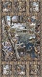 REALTREE COTTON FABRIC SOLD BY THE PANEL-REAL TREE WINTER PANEL-REALTREE WINTER SCENE FABRIC PANEL