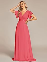 Ever-Pretty Women's Classic Chiffon Short Sleeve