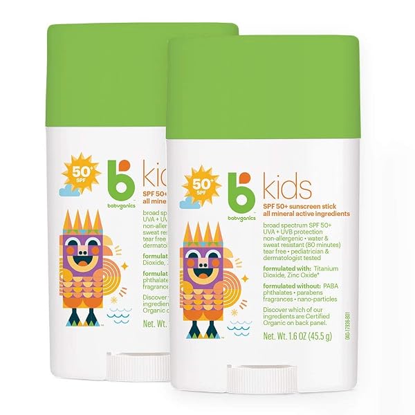 BABYGANICS SPF 50 TRAVEL SIZE KIDS SUNSCREEN STICK...