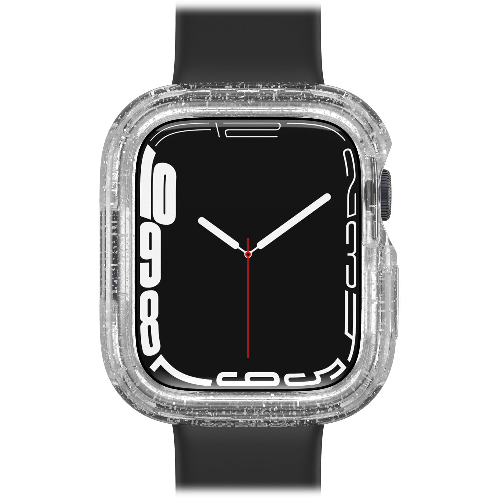 OtterBox Bumper for Apple Watch Series 9/8/7 - 45mm, Shockproof, Drop Proof, Sleek Protective Case, Guards Display and Edges, Stardust - Clear