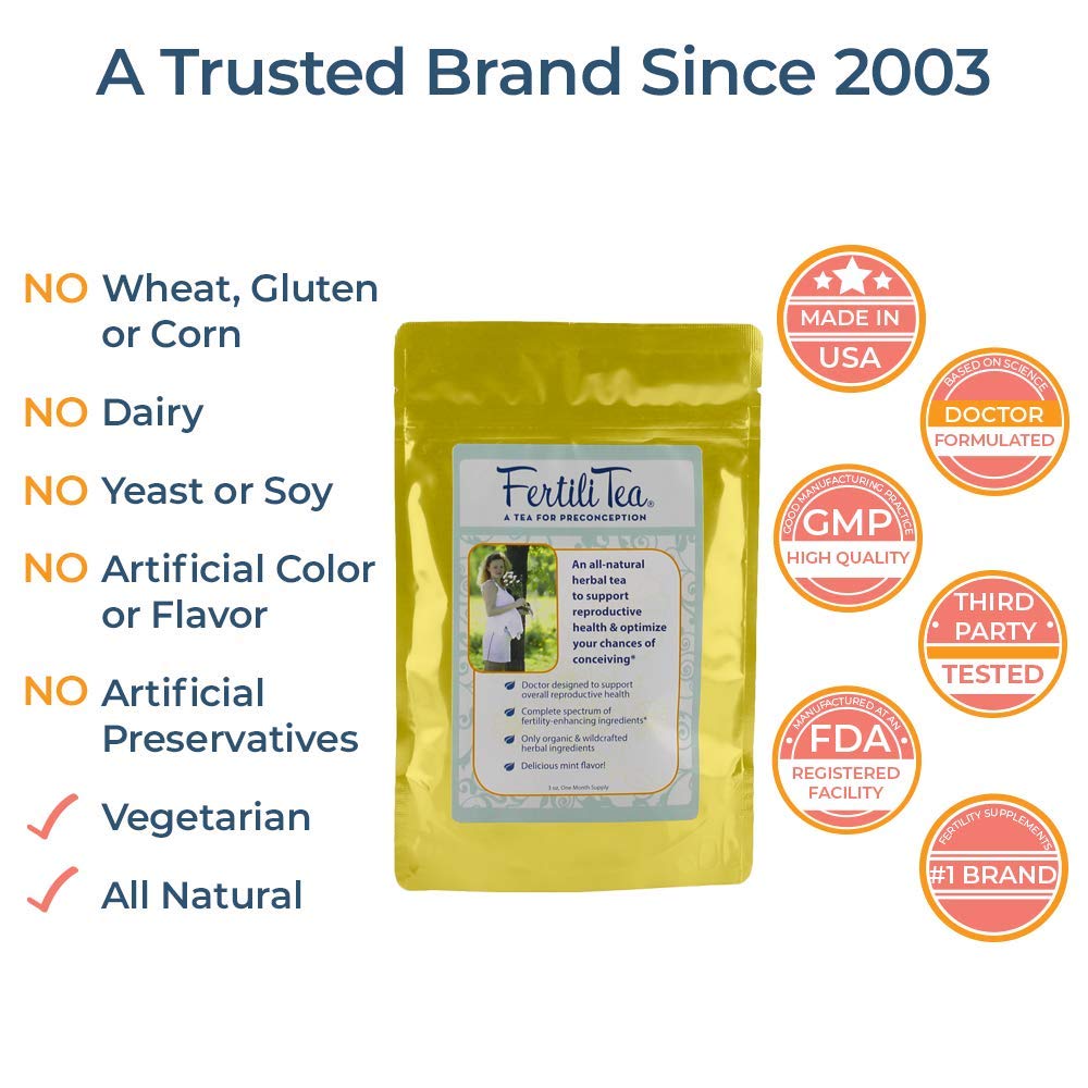 FertiliTea Organic Fertility Tea, 60 Servings, Contains Vitex Buy
