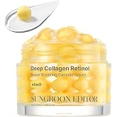 SUNGBOON EDITOR Deep Collagen Retinol Capsule Cream For Dry Skin,1.69 fl.oz | Collagen, Retinol, Copper Peptide, White Spicules, Fine Line Care, Firming Support, Face &amp; Neck Cream, Korean Skin Care