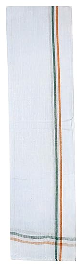 Men's Ethnic and Traditional Cotton Gamcha (White, Free Size)