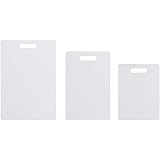 Farberware Plastic Cutting Board, Set of 3 Rectangle, White
