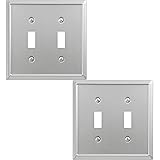 OKAWYC Double Toggle Light Switch Cover Aria Metal