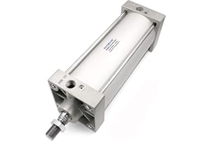Baomain Pneumatic Air Cylinder SC 100 x 300,PT 1/2,Bore 3.94 inch(100 mm),Stroke 11.81 inch(300mm),Dual Action 1 Mpa,for Industrial Machinery