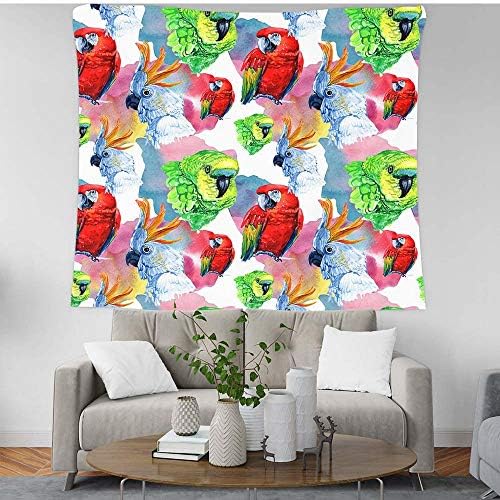 QLIYT Tropical Bird Tapestry Indian Mandala Bohemian Tapestry Wall Tapestry Wall Hanging Mandala Wall Hanging