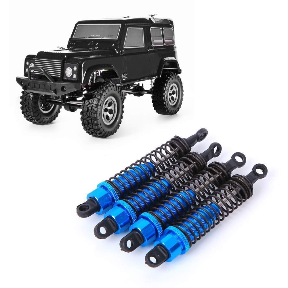 4Pcs RC Car Shock Struts Dampers with Ball heads Screws and Ball heads, 80mm/3.1in Front and Rear Shock Absorbers Oil Damper Replacement Parts for RGT 136100 1/10 RC Car (Blue 68126B)