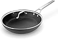 Frying Pan with Lid, MSMK 12 Large Nonstick Pan Egg Skillet, Induction Compatible, Oven Safe, Dishwasher Safe Cookware For Egg, Pancake, Waffle, Omelet, Burger, Fish, Chicken, Bacon, Steak