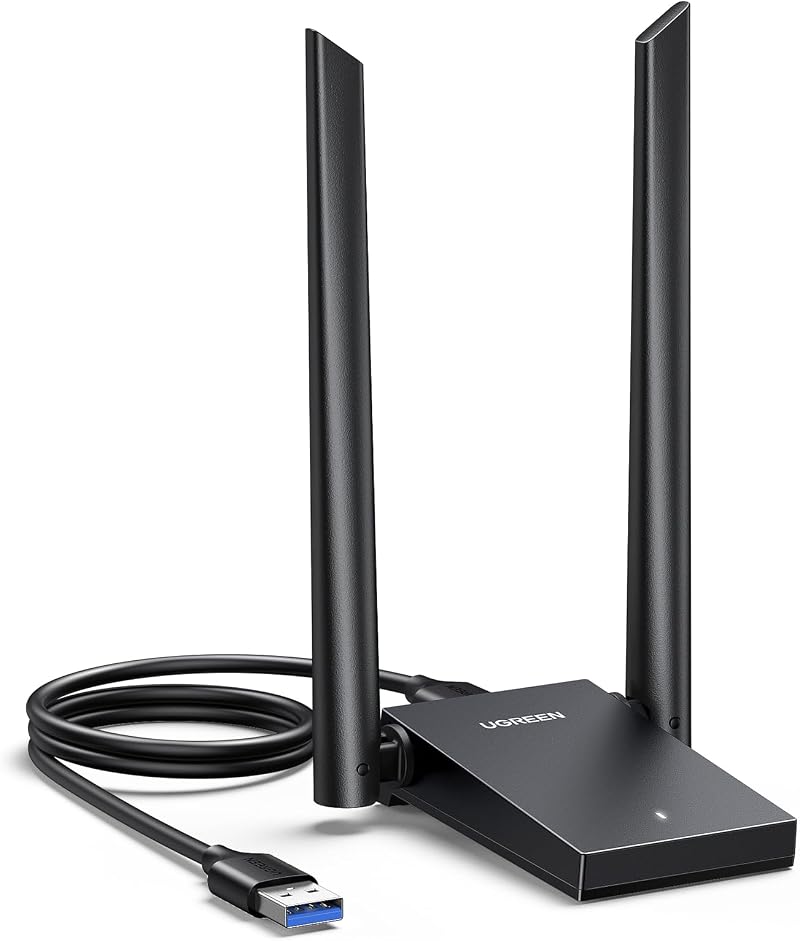 UGREEN AX1800 WiFi 6 USB 3.0 Dongle Dual 5dBi Antennas 5GHz/2.4GHz for PC