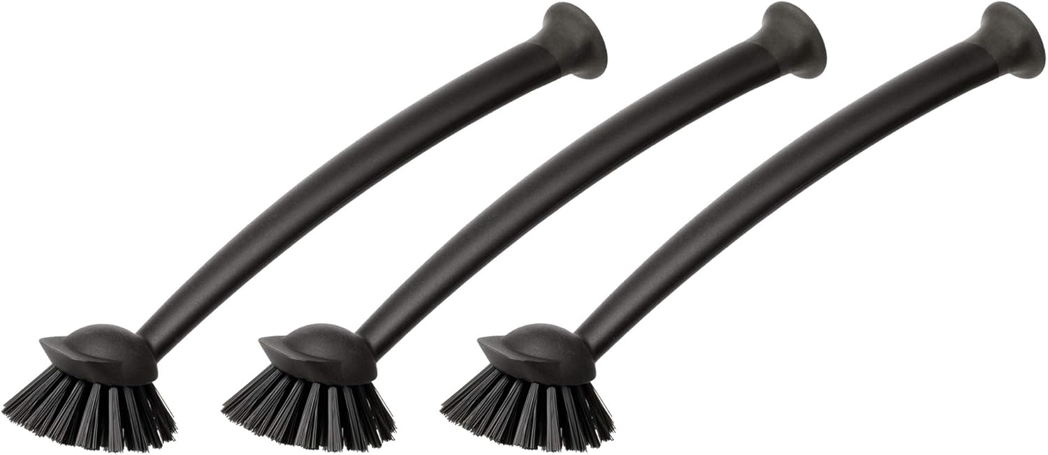 IKEA RINNIG Spülbürste, Dunkelgrau, 3 Stück