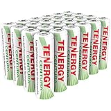 Tenergy Centura AA NiMH Rechargeable Battery, 2000mAh Low Self Discharge Batteries, Pre-charged AA Batteries, 24 Pack