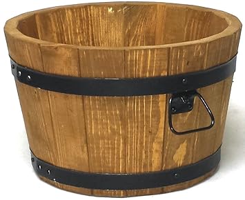 evama Holzkübel, Übertopf, Gartenkübel, 100% Holz (B42xH26)