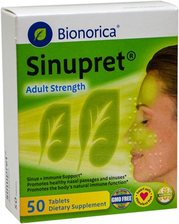 Sinupret Adult Strength Sinus + Immune Support All Natural