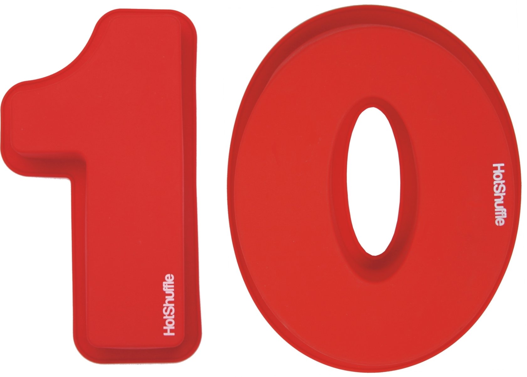 HotShuffle Large Silicone Number 10 Cake Tin Mould 10th Birthday Anniversary 1 0