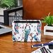 LINKWELL Beautiful Peacock Pattern PU Leather Rectangular Pencil Pen Holder Desk Organizer PH30