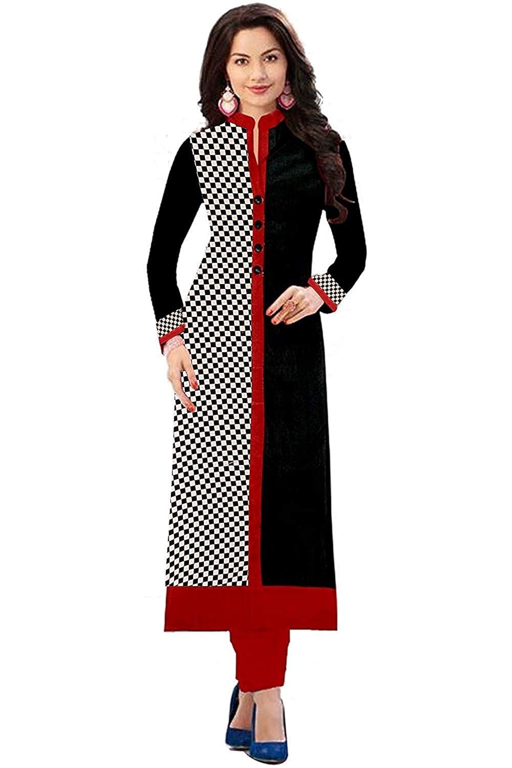 pramukh fashion women's cotton kurtis (1017.1002.skarp grey)_free size semi stich)