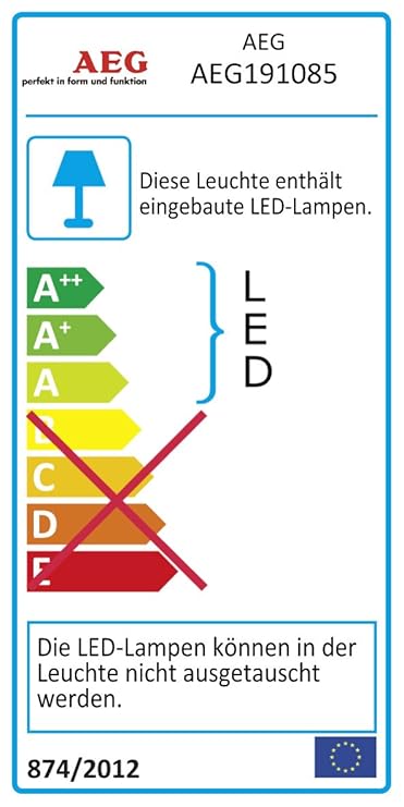 AEG - Lámpara LED de techo Spot Tubo, 4 focos, orientables), 4 x 5 W LED integrado, 4 x 500 lúmenes, 3000 K, aluminio y plástico, color blanco/cromo: ...